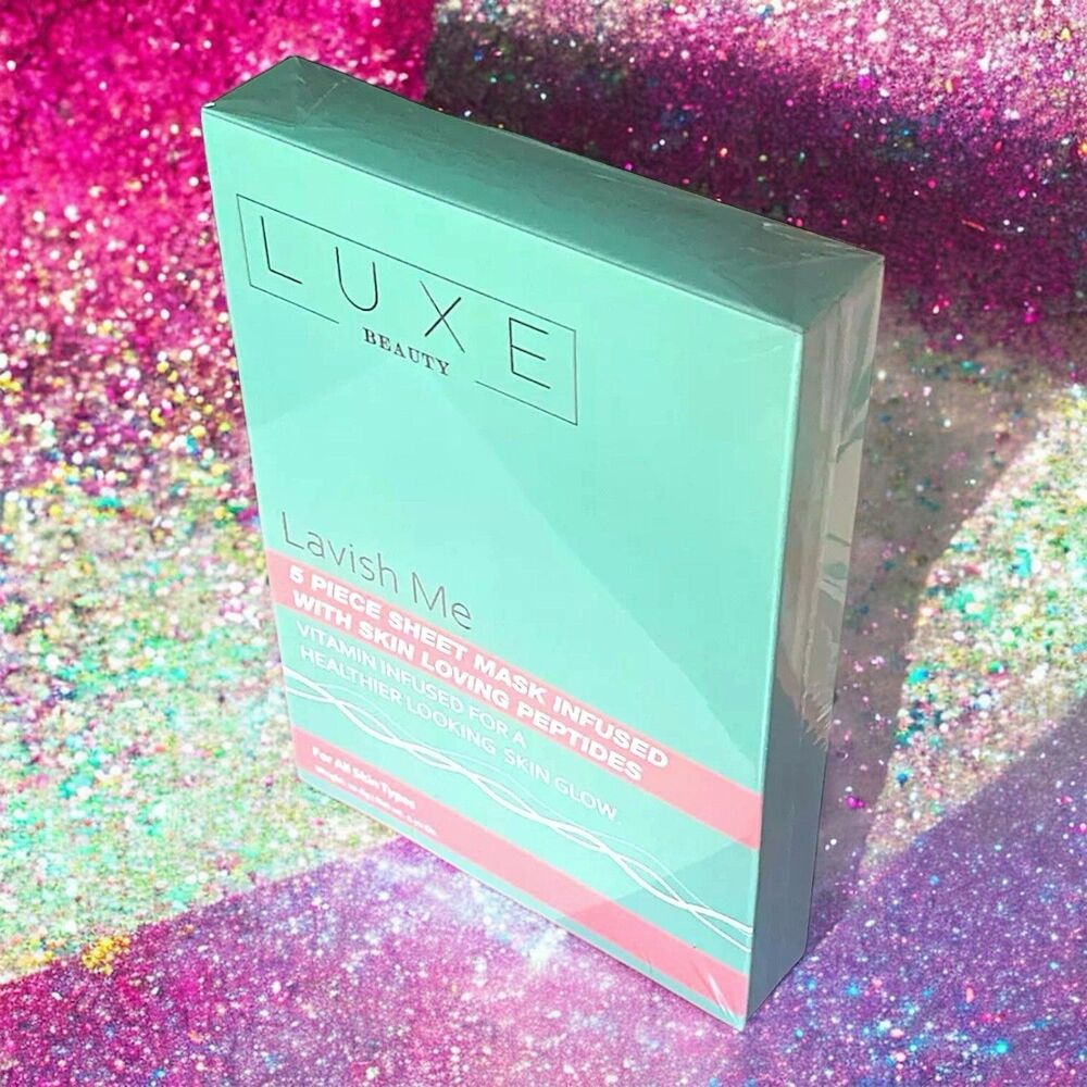 Luxe Beauty Lavish Me 5 Piece Face Mask Set for All Skin Types Sealed RV $38 NIB
